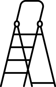Ladder Open Sketch Svg Vector, Free Vectors File